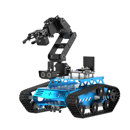 Fantasy 6-degree degree of freedom robotic arm track car Tankbot intelligent STM32 robot tracking obstacle avoidance line open source transportation car track robot robot synchronous teaching device
