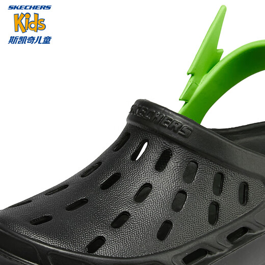 
Skechers Children's Sandals Summer Boys Shoes Hole Casual Shoes Fashion Bubble Slippers 406801L Black/BLK 39.5