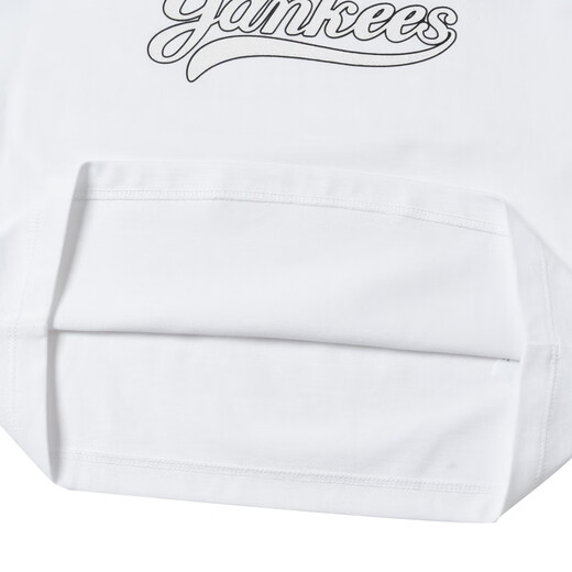 Offizieller Frauen im College-Stil für Frauen im College-Stil Kurzer T-Shirt-Buchstaben Kontrast Farbe Spleißen kurzärmelig Sommer Neues T-Shirt Neues chinesisches Valentinstag Geschenk New York Yankees/Elfenbein XS 160/84A