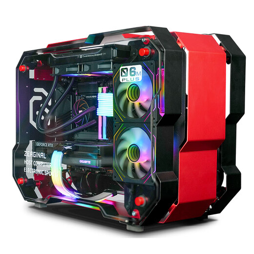 GIGABYTE 5060Ti host 230F/12600KF//RTX5060 game AI desktop complete machine DIYMOD open special-shaped assembly computer with two 12600KF+RTX5060