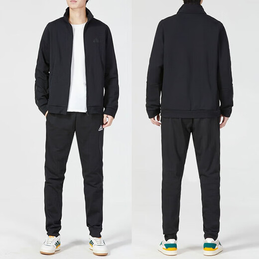 
Adidas official men's sportswear set, new summer three-stripe jacket, comfortable and casual trousers, 2-piece set, H12217+close GK9226 M[170-175cm/130-140Jin[Jin equals 0.5 kg]]