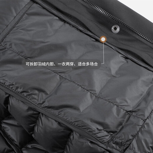 Troman One-piece 3-wear business men and women same style short parka down jacket women's warm work clothes coat jacket