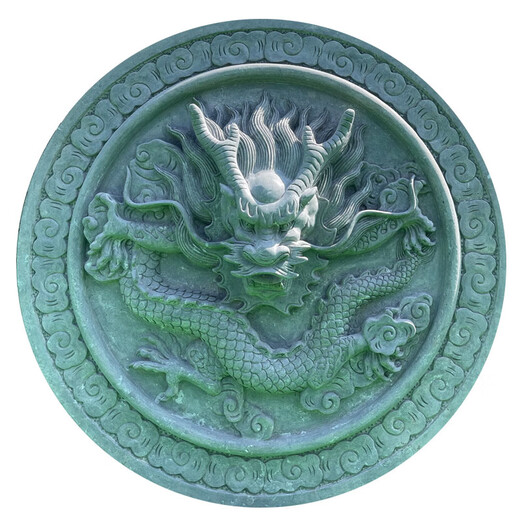 Kangxinya stone water fountain sculpture hotel courtyard wall pendant bluestone relief faucet spitting water fountain decorative ornaments custom made