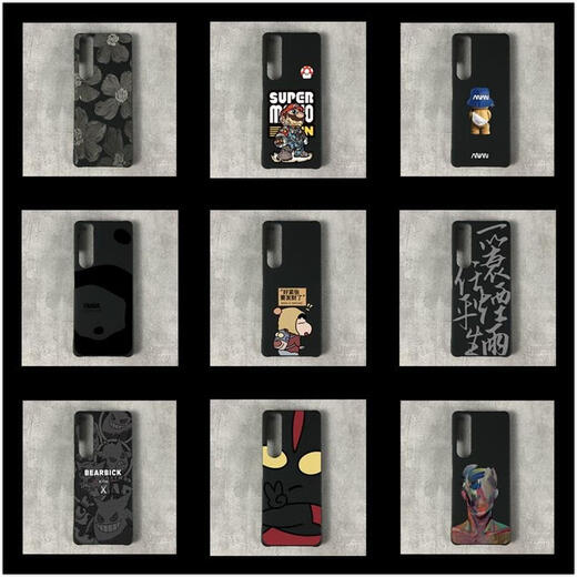 Caiyuan Ying trendy brand is suitable for Sony Xperia 1 ii mobile phone case X1 second-generation protective case 5 iii Mark2 M3 half-pack black half-pack hard shell end flower c682 Xperia1III