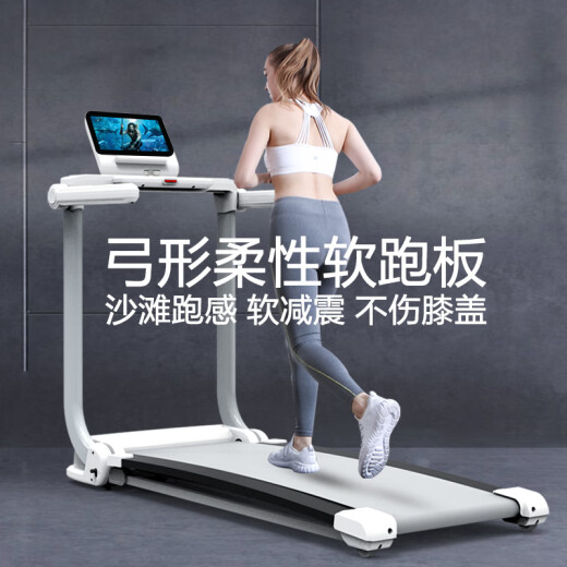 Hongtai Soft Plate Treadmill Home Shock Absorbing Gym Special Foldable Fitness Equipment HT-12RM Color Screen