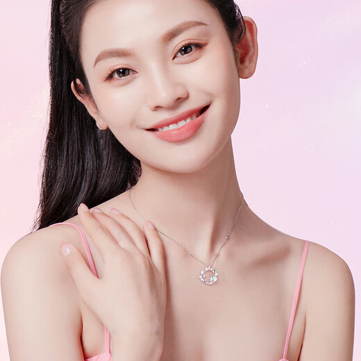 Fanci Fan Qi Lianlian Planet Necklace Female Silver Planet Pendant Light Luxury High-end Gift Birthday Gift for Girlfriend