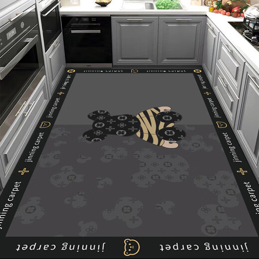 Dongyunlu 2024 new kitchen floor mat silicone bottom kitchen special floor mat absorbs water, oil, and non-slip No. 13 120*200 cm
