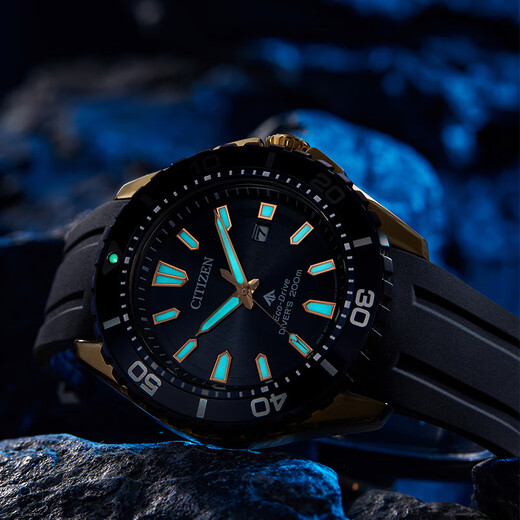 CITIZEN watch men's Japanese and Korean watch light kinetic energy date display dial PU strap sports New Year gift BN0196-01L