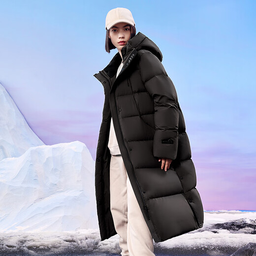 Yalu Extremely Cold Long Over-the-Knee Down Jacket for Women 25 Years Winter New Couple Style Windproof, Rain and Snow Thickened Outdoor Jacket