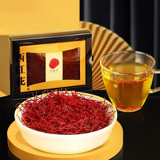 同仁堂西红花-5g/盒 伊朗番红花藏红花全长红丝耐泡 节日礼品礼物送长辈