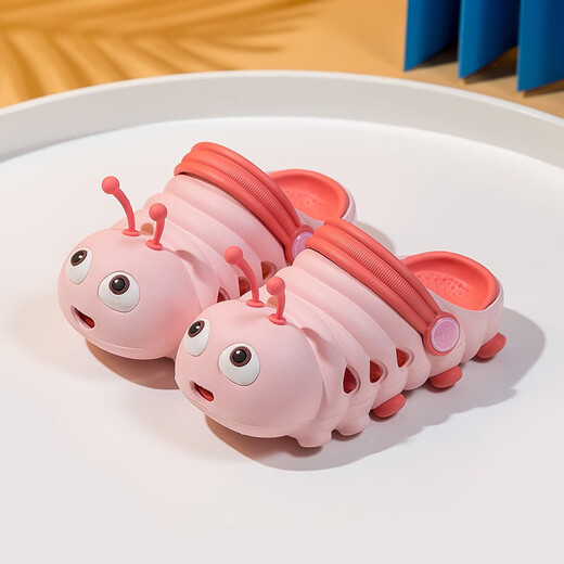 Hirsch Mili Kinderloch Schuhe Neue Sommer Caterpillar Netter Cartoon Atmungsfreie weiche Sohle Babysandalen Apfelgrün 16 [160] Schuhlänge 15,5 cm Empfohlene Fußlänge 15c