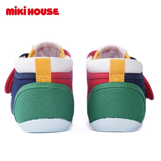 Mikihouse Kleinkindschuhe für Jungen- und Mädchenschuhe klassische Indoor-Schuhe für Babys und Kleinkinder vierjährige nicht rutschende atmungsaktive Babyschuhe Sportschuhe mehrfarbig 12 (geeignet für Fußlänge 11,5 cm)