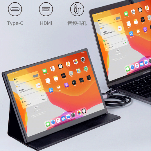 InTehill 10-inch portable display full-fit touch laptop extended secondary screen switch one-line direct connection industrial equipment computer medical equipment display T10PA 10-inch full-fit touch (1920x1280)