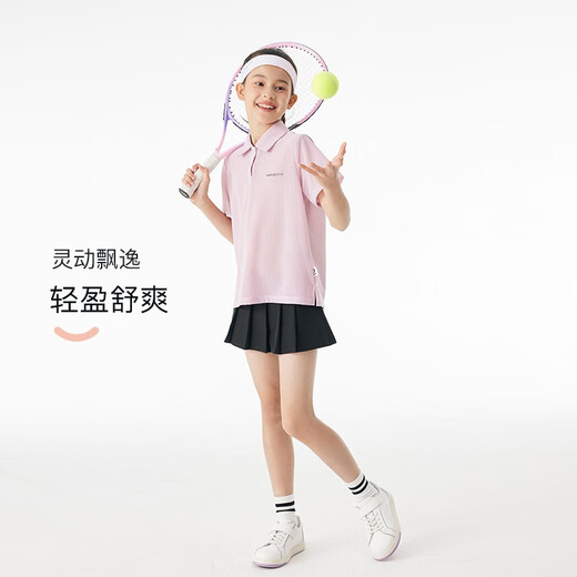 
onmygame girls tennis skirt summer children's anti-exposure sports short skirt pleated skirt A-line skirt skirt ice cream white 140