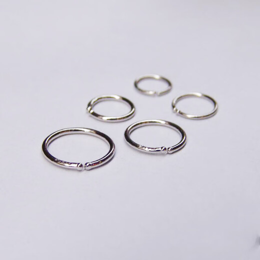 YOUSHINUO Pt950 platinum earrings, white gold earrings, simple multi-pierced earrings, PT990 platinum small earrings 0.23g*single