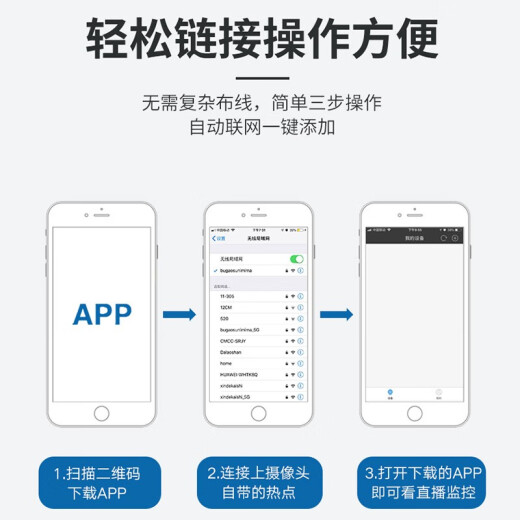 免插电4K超高清家庭小型无线摄线头手机wifi远程监控器家用摄像头 4K超清+远程开关wifi版黑色 32G内存卡(循环保存录像约8天)