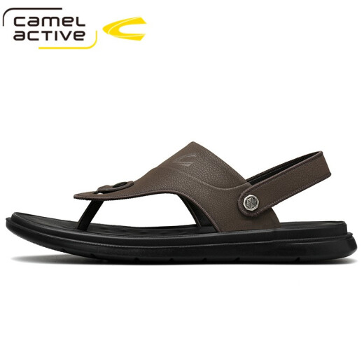 Sandalias de hombres dinámicas de camello alemanes para verano Nuevos zapatos de playa informales Sandalias sin deslizamiento Sandalias de doble propósito Flip Flip Flopslip 3880 Gray (tamaño de zapato deportivo) 42