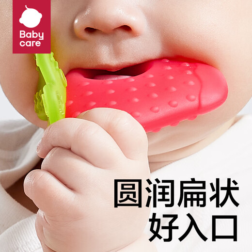 babycare宝宝牙胶磨牙咬咬胶棒婴儿玩具水果安抚牙胶婴儿用品组合3只装