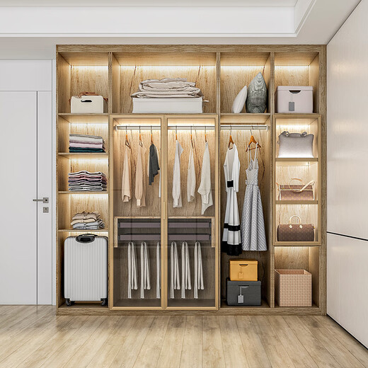 Sophia customized wardrobe, bedroom furniture, whole house customization, free drawings, whole house design, door-to-door measurement, customized measurement reservation fee