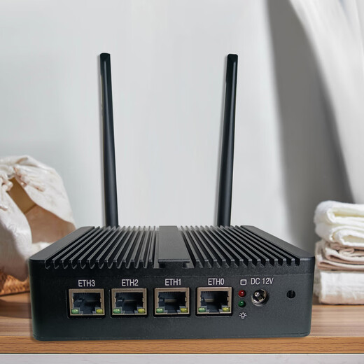 FISUSEN 4-port j4125 soft router n4000ES wireless wifi6 mini X86 enterprise router j1900 S4 thin section-j4125-wifi6 no disk no memory no power supply