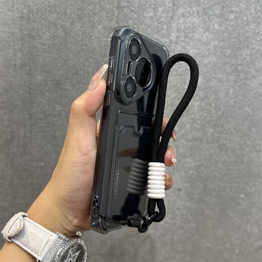 米弗希 适用华为Pura70pro+手机壳透明卡包Pura70Ultra软壳四角防摔新款p60/50小众网红时尚简约保护套 【透灰】 华为Pura 70