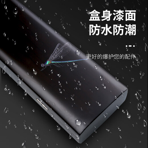 Folk artist dragonfly style paulownia float box, extended version, lightweight and convenient wooden float box, fishing gear and fishing supplies storage box 55CM