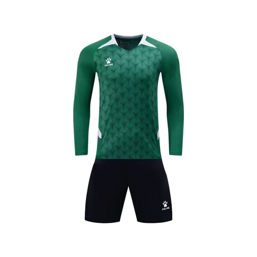 Karmakekarme -Fußballuniform Langhülle Erwachsener Kindertrikot Sport Männer und Frauenwettbewerbstraining Team Uniform Schnell trockener Druck Red XL