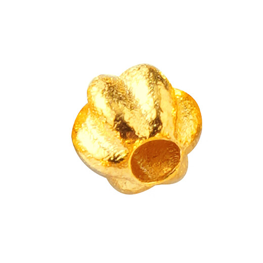CEENIU Fat Donglai's same style 18k gold loose beads 18K gold accessories diy ancient pharaoh gold pumpkin small partition No. 1 18K gold partition beads (about 0.045 grams)