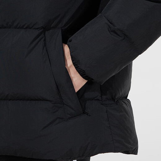 阿迪达斯（adidas）新款三叶草羽绒服男装秋冬季运动服加厚保暖防风宽松学生外套 H13564黑色 XS