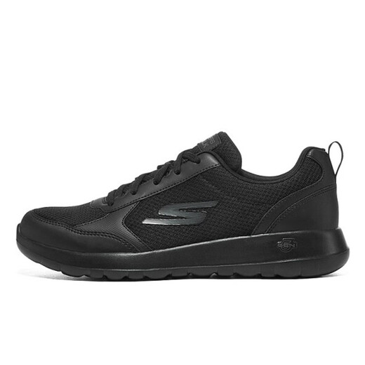 斯凯奇（Skechers）男鞋夏季2025新款运动鞋轻便网面休闲鞋黑色透气软底中老年老人鞋 216166-BBK 40