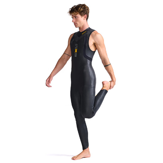2XU Propel Series P 1 Sleeveless Cold Wetsuit Professional Deep Diving Warm One-piece Wet Suit Winter Swimming Suit Black M