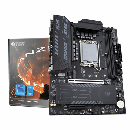 华南金牌H610/B760M主板CPU套装搭英特尔i5 12400F/12600KF/12490F/i3 12100F板U套装黑神话悟空游戏电脑 B760M-D5-PLUS 搭I5-14600KF散片