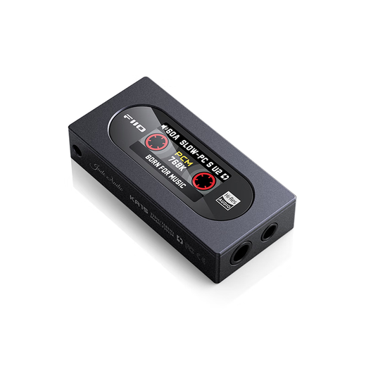 FiiO KA15 decoding headphone amplifier HIFI balanced 4.4 computer sound card Android mobile phone power amplifier portable small tail adapter cable supports PS5 sky blue