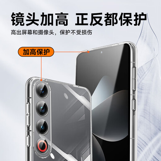 KOOLIFE适用 魅族21Pro手机壳保护套MEIZU 21pro手机套镜头全包简约亲肤透明软壳淡化指纹外背壳