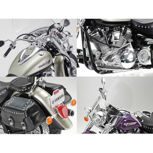 
Tamiya (TAMIYA) 1/12 motorcycle motorcycle racing Yamaha YAMAHA assembly car simulation model ornament imported gift Yamaha XV1600 Highway Star 14135