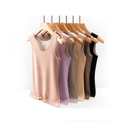 Love Autumn and Summer Wool Silk German Velvet Vest Women's Winter Velvet Thickened Interior with Heating Seamless Bottoming and Warm Interior Black Suit Wool Silk M Suitable for 95-115 Jin Jin is equal to 0.5 kg