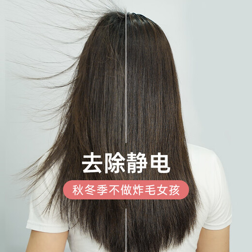 Cui Ya hair straightening comb negative ion quick heating styling comb 4 rows of encrypted comb teeth 200 million negative ions for quick styling without damaging hair Lazy hair straightening T601 pink 520 birthday gift