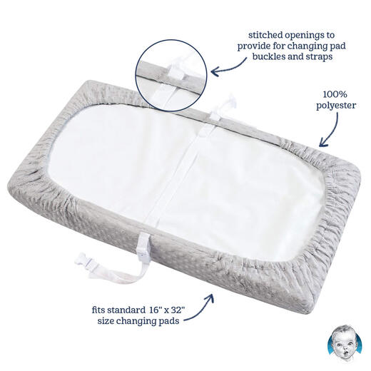 Gerber Neugeborenen Baby -Windelpolster grau 40,64 x 81,28 cm