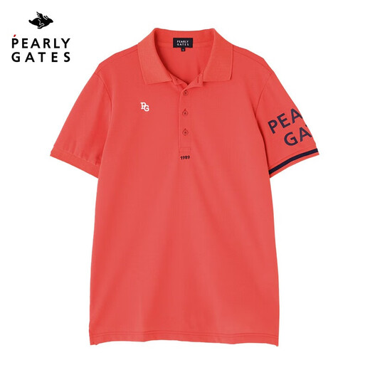 PEARLY GATES高尔夫夏季男士PG新款短袖T恤POLO衫休闲时尚golf透气运动上衣 白色053-4260701-030 M