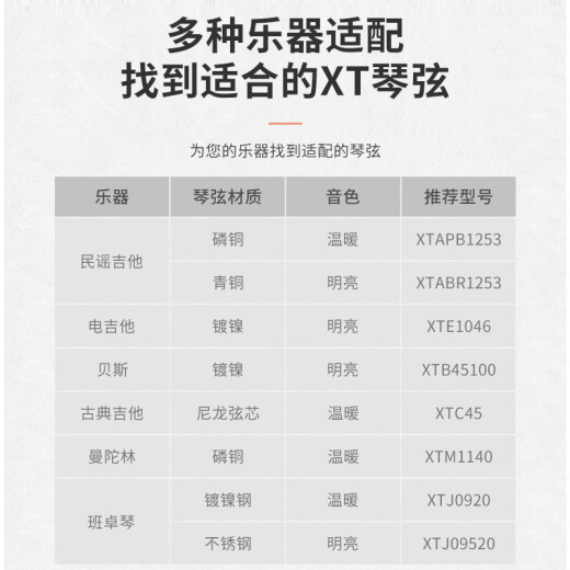 达达里奥（D'Addario）XTE1046美国进口电吉他琴弦 防锈涂层高碳钢弦 适中10-46