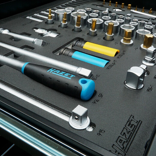 HAZET German tool cart set 7-drawer multi-functional maintenance cart car room tool cabinet mobile auto repair cabinet 179n-7/264 (264-piece set)