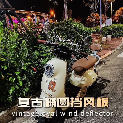 ZIHU允和美适九号电动车Q90C配件挡风板Q80C/85C脚垫后视镜宝宝椅储物 复古装饰包(棕色)