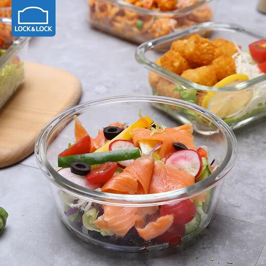 Serrure verrouillage (verrouillage / verrouillage) Grass à quatre côtés en verre résistant à la chaleur Boîte de maintien frais de maintien de la boîte à lunch High Borosilicate Refrigérateur Micro-ondes fourre