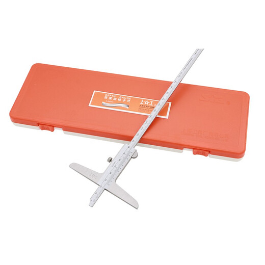 Shanggong Depth Vernier Caliper 0-200mm Graduation Value 0.02 Stainless Steel Depth Gauge Vernier Caliper High Precision