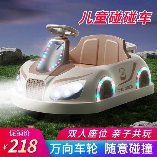 Xiaobu understands children's electric car baby bumper car kid's electric car 1-3-6 driving four-wheel toy electric car high-end remote control model double seat + early education music