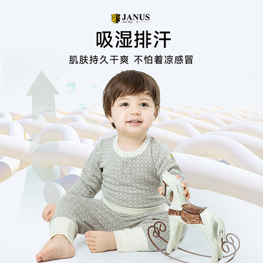 JANUS挪威JANUS美利奴羊毛婴幼儿包屁衣哈衣爬服新生儿婴儿衣服连体衣 哈衣-紫红色719 69cm (61-70cm)