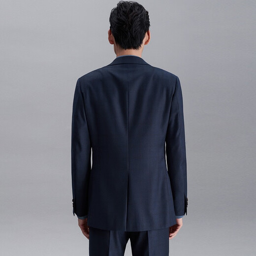 Anniversary Bird Suit Men's Choice Business Casual Suit Pants Wool Plaid Suit Jacket Blue Green Hidden Brown Plaid 44 A(165/88) /Please note waist or trousers