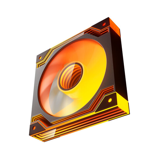 骨伽【小乘风MX600 MINI黑色+灵境V2 PRO 1正叶+2反叶】 快折式机箱 / ARGB无限镜风扇