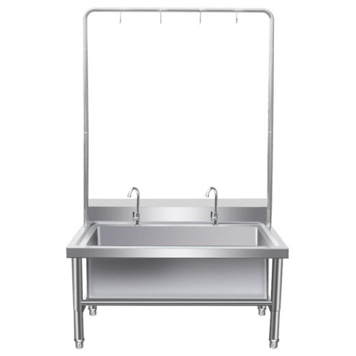 Stainless steel mop pool floor-standing mop pool commercial sink household canteen school factory laundry pool without shelf 50 long * 50 wide * 55 high