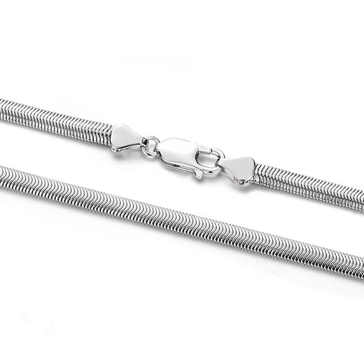 IDEAGEMER Snake Bone Chain Necklace Men's Fashion Trend Exquisite Personality Handsome and Versatile European and American Style Men's Plain Chain Clavicle Chain Fashion Snake Bone Chain-50CM